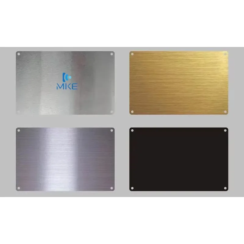 Mirror Custom Made Embossed Silver Metal Business Cards Metal