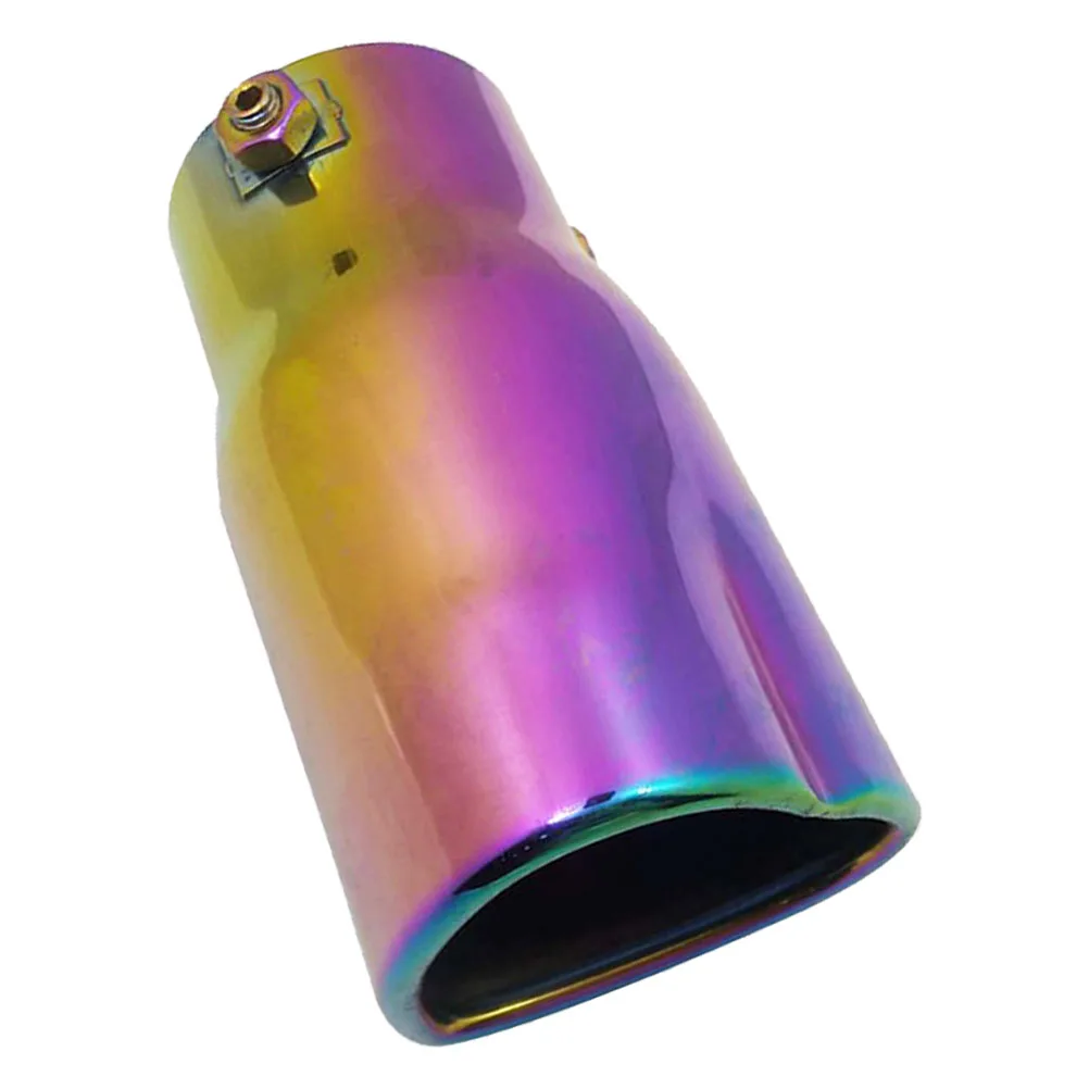 

Stainless Steel Exhaust Tip Heart Design For Car Exterior Accessory Universal Durable Rustproof Colorful Unique Style Engine