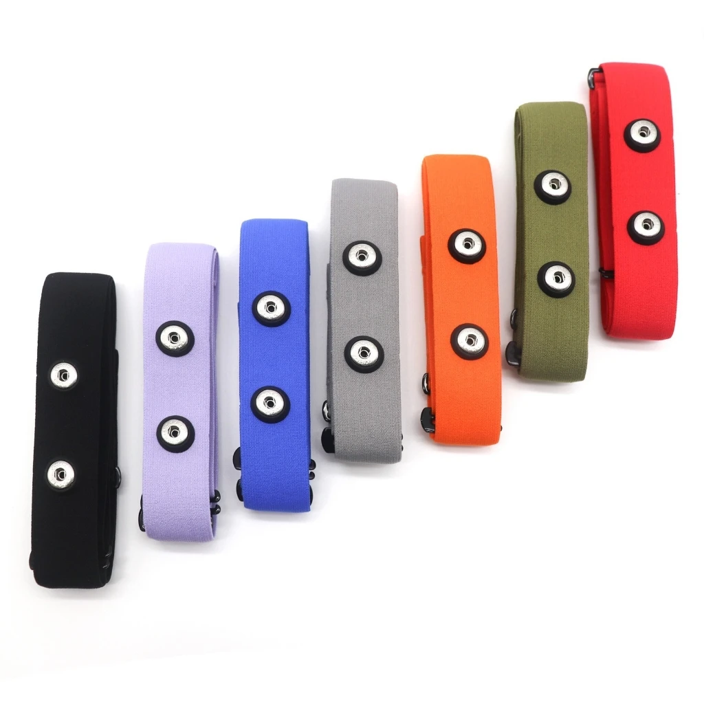 

1pc Elastic Heart Rate Sensor Strap Silicone Chest Strap Adjustable Length Silicone Texture Perfect for Exercise Equipment