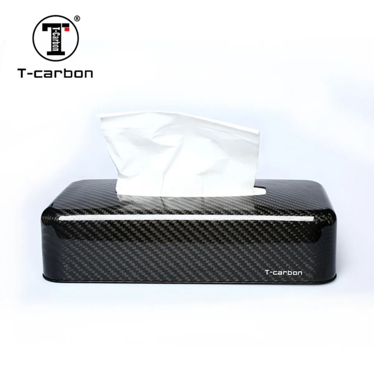 T-carbon Carbon Fiber Car interior Tissue Box  For Car Home Office