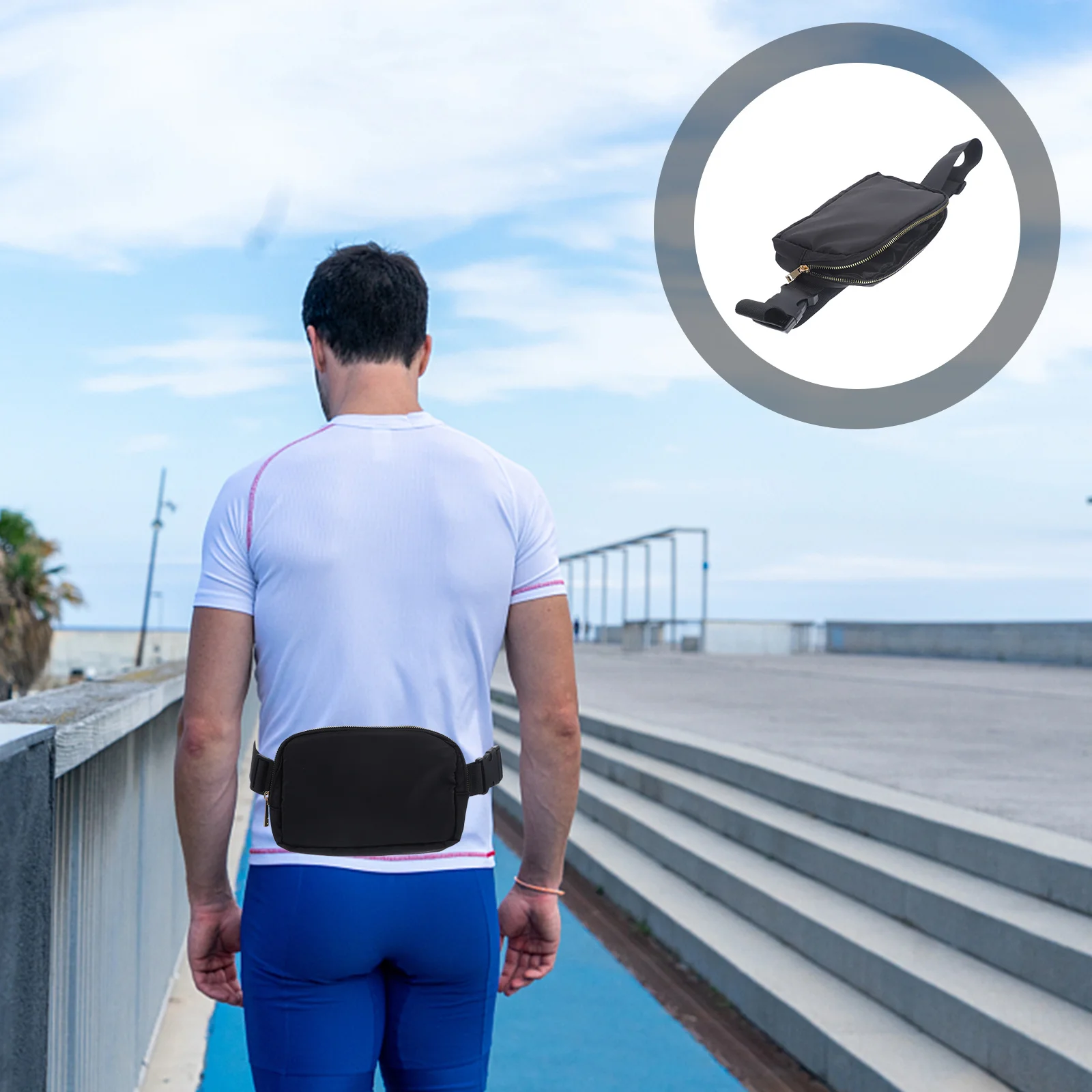 الخصر حقيبة المرأة حزمة مراوح تخزين الهاتف حزام قابل للضبط الحقيبة الرياضة أجهزة لياقة خارجية النايلون المشي لمسافات طويلة حقيبة صدر للرجال السفر العملي