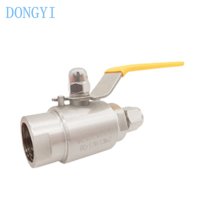 High Pressure Inner Thread Ferrule Air Source Ball Valve 304 316 Stainless Steel QGQY1-64P Φ6 Φ8 Φ10 Φ12 Φ14 Φ16 Φ18