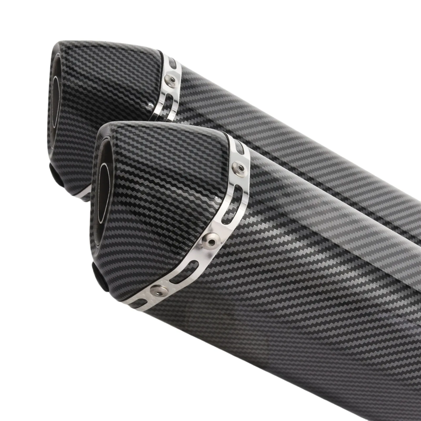 For Yamaha FZ6 FAZER 2004-2011 Exhaust Mid Link Pipe Muffler System Carbon Fiber Exhaust Systems Exhausts Pipes view 5
