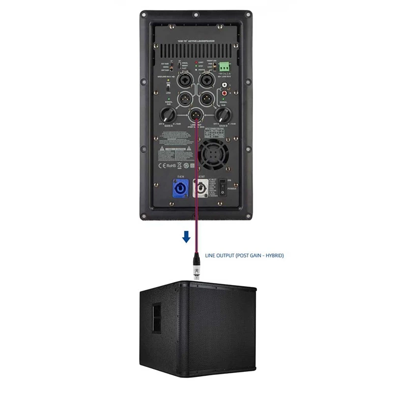 AMPLIFICADOR DE POTENCIA profesional para cine en casa, potencia de 1000W, Clase D, 1 piezas, color negro