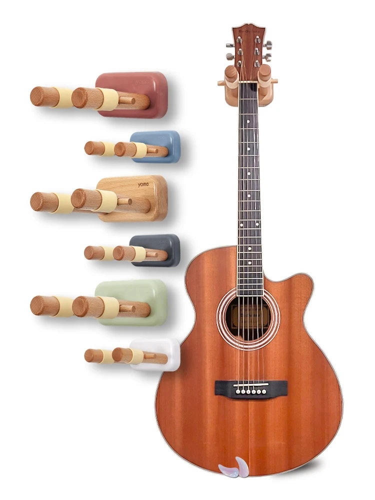 Guitar Hanger Stand Wooden Musical Instrument Hanger Wall Installation Easy Installation Full Set of Installation Accessories