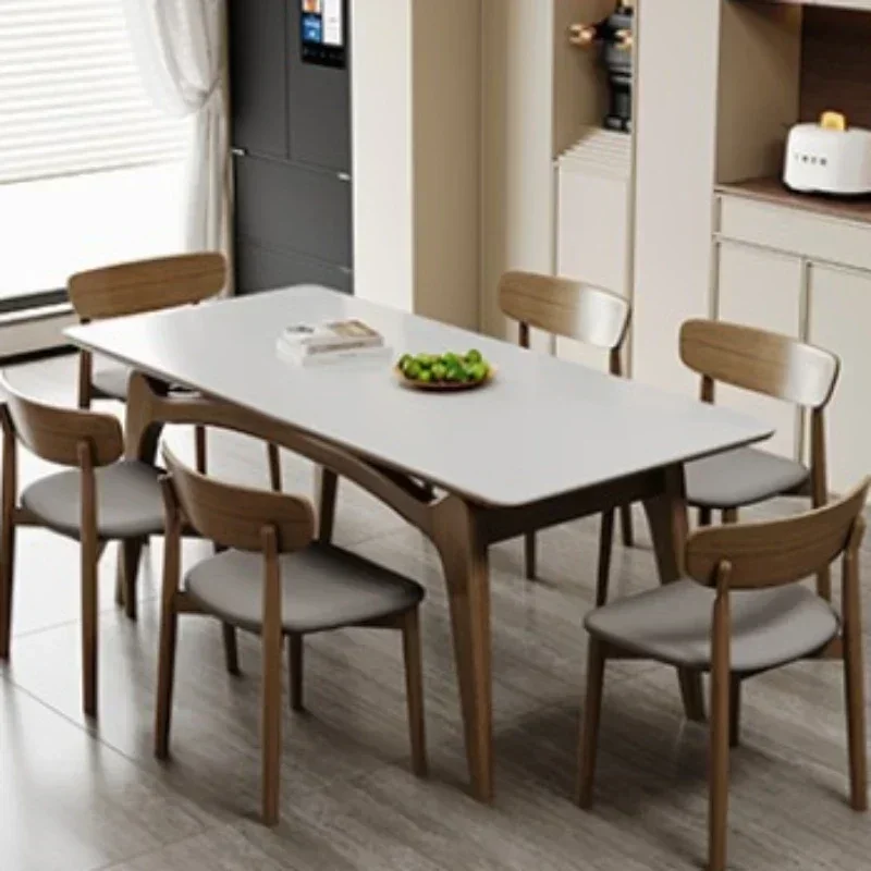 &Dining Table Dinning Tables Sets Restaurant Rectangular Coffee Kitchen Modern Rooms Room Elegant Mesa Comedor Luxury Service