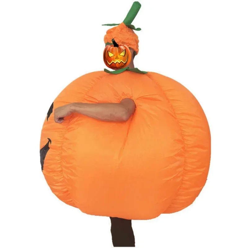 Cosplay Zucca di Halloween Costumi gonfiabili per feste Spettacolo teatrale per uomini adulti Donne Carnevale Natale Compleanno