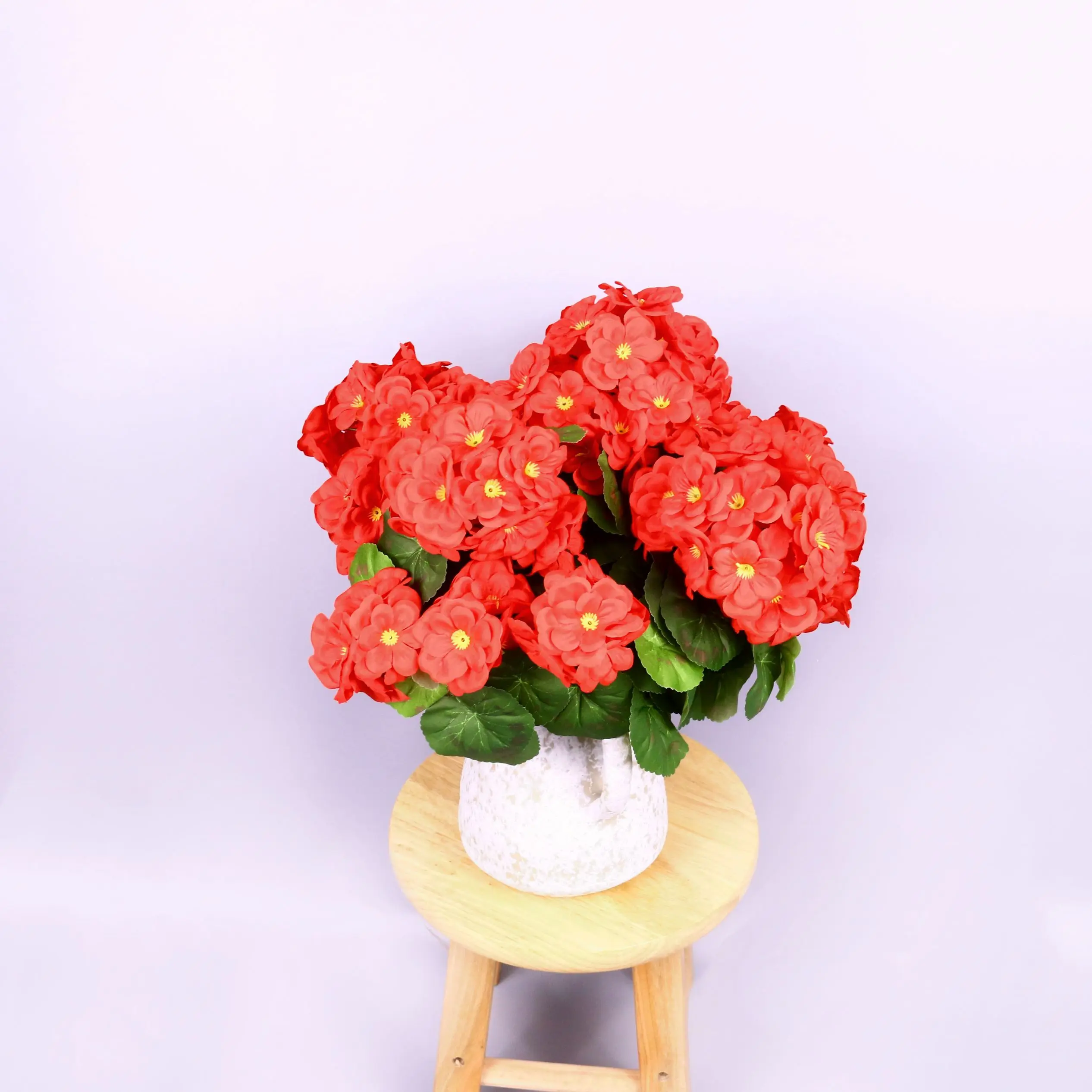 

Artificial Plant silk Begonia Flower Hot sale Wedding Background Wall Home Room Windowsill Vase Christmas Garland party Diy gift