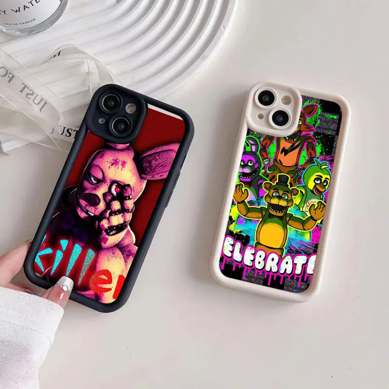 Fnaf Five-nights-At-Freddys Soft Silicone Phone Case For Apple iPhone 12 13 Mini 11 14 15 16 Pro Max 7 8 Plus