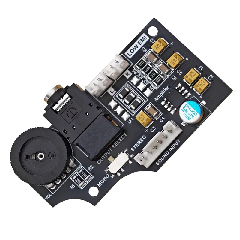 ABKI-двухканальная аудиоплата громкости для игрового оборудования SEGA с использованием аудиоконденсаторов ELNA для запасных частей игровой консоли GG