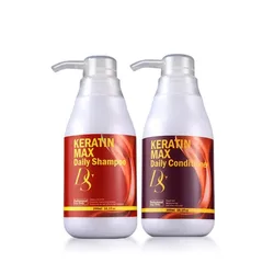 Superior codzienny szampon 300ml Ds Max nawilżający + 300ml głęboki odżywka do naprawy suche włosy po zabieg keratynowy