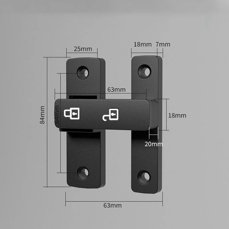 BAAG-Kait Bercahaya Gesper Pintu Logam Dalam Ruangan Kunci Pintu Kamar Mandi Kunci Pintu Geser Pintu Kayu Gesper Pintu Gudang Pencuri