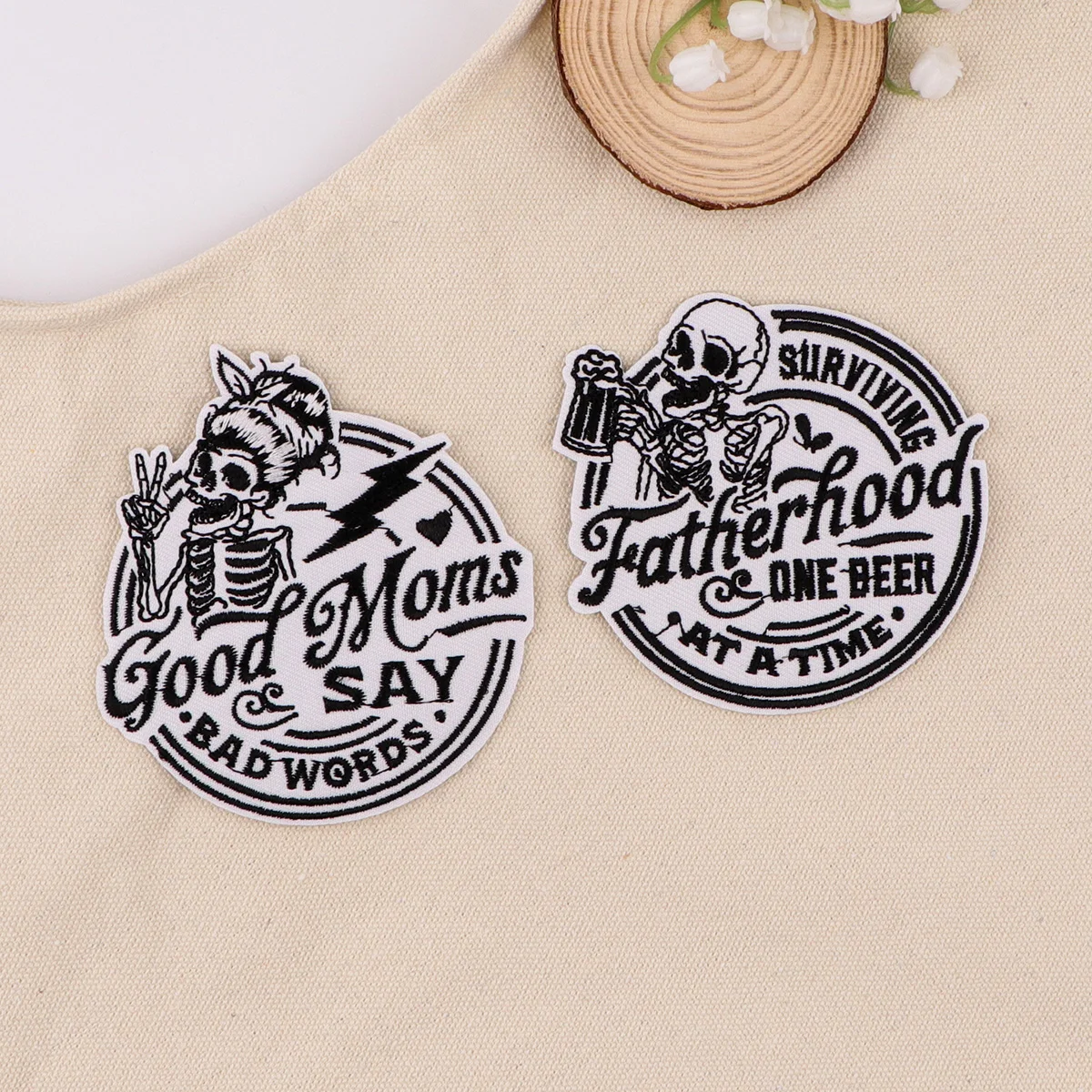 Words Patch Iron On Embroidered Patches For Clothing Thermoadhesive Patches On Backpacks DIY Jackets Stickers For Kids