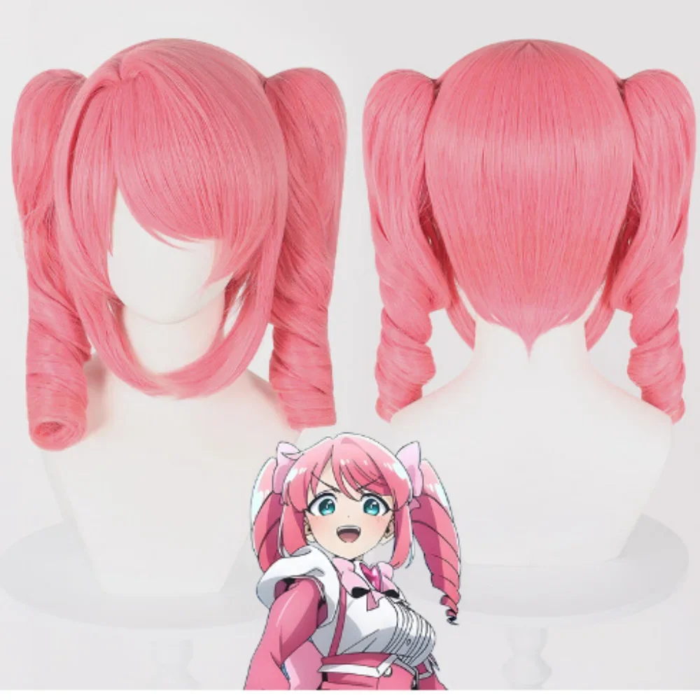 Anime Gushing over Magical Girls Cos Hanabishi Haruka Cosplay Costume Wig for Women Girl Magia Magenta Cos Halloween Costumes