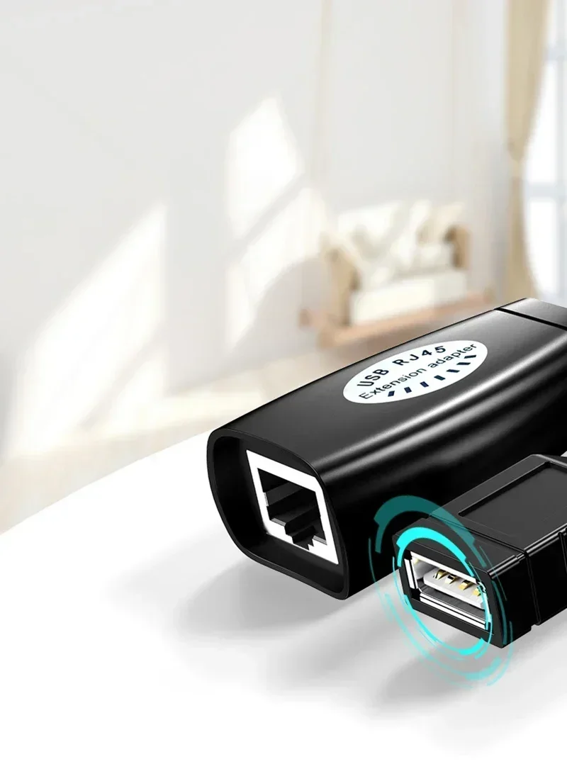Адаптер-удлинитель USB к RJ45, 30 м, 50 м, 150 футов