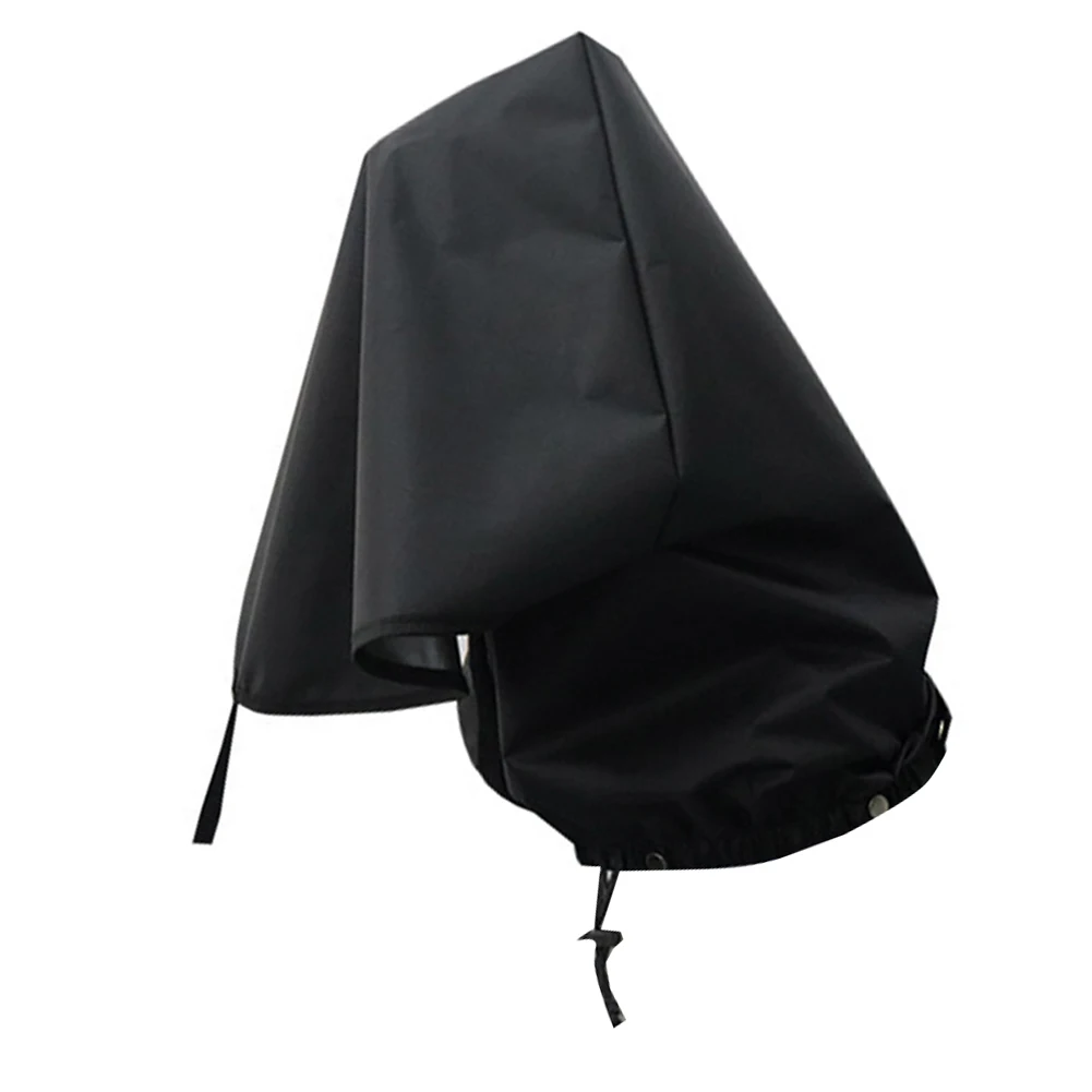 

1pc Waterproof 210D Oxford Golf Bag Rain Cover Black Dust Hood With Elastic Straps For Golf Club Cart Storage Accessories