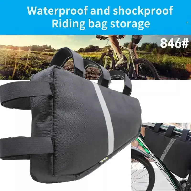 Bicycle Tripod Hanging Bag, Battery Pack, Upper Tube, Car Beam Bag, Riding Sundries Storage Set, Customization, 37 Size