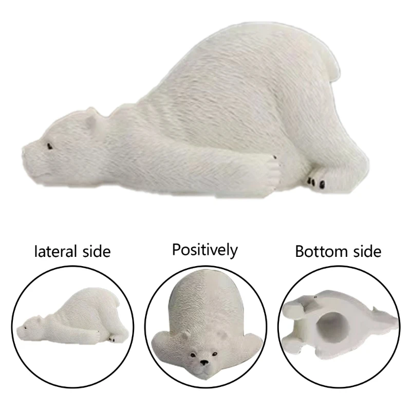 Gorros para pernos inodoro con diseño oso divertido, artilugio baño con tema Animal, decoraciones encantadoras para