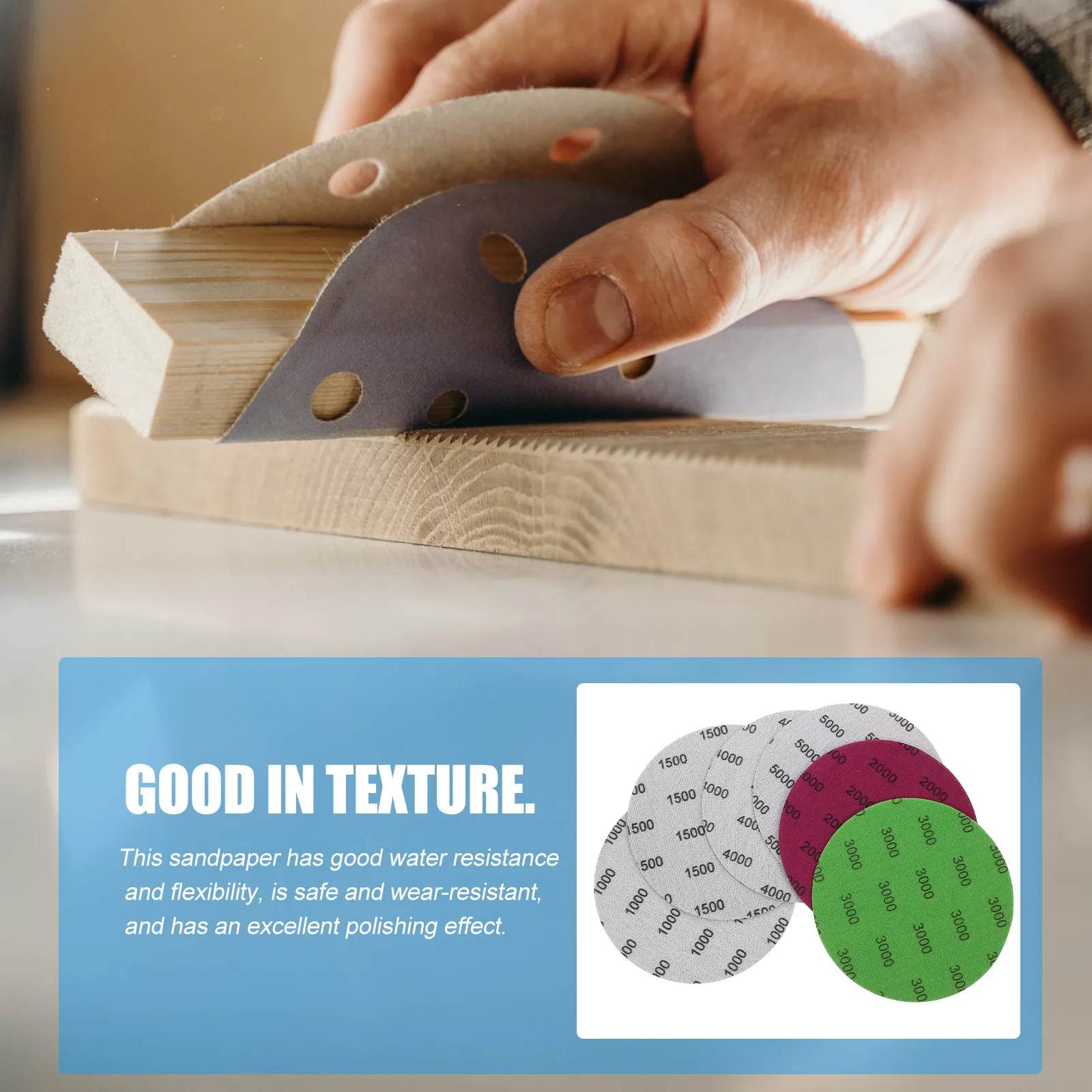 

24Pcs Water Sanding Papers Black Silicon Carbide Wet Dry Abrasive Emery for Polishing Grinding Automotive Furniture Sandpaper