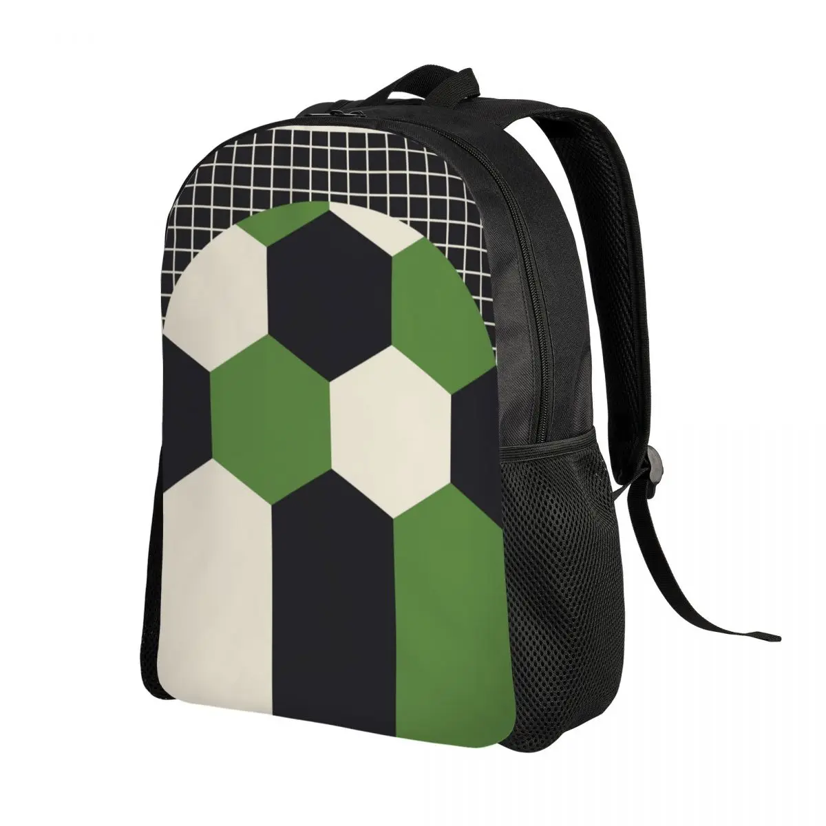 Custom Flying Soccer Ball Backpacks for Men Women School College Student Bookbag Fits 15 Inch Laptop Sports Soccer Balls Bags