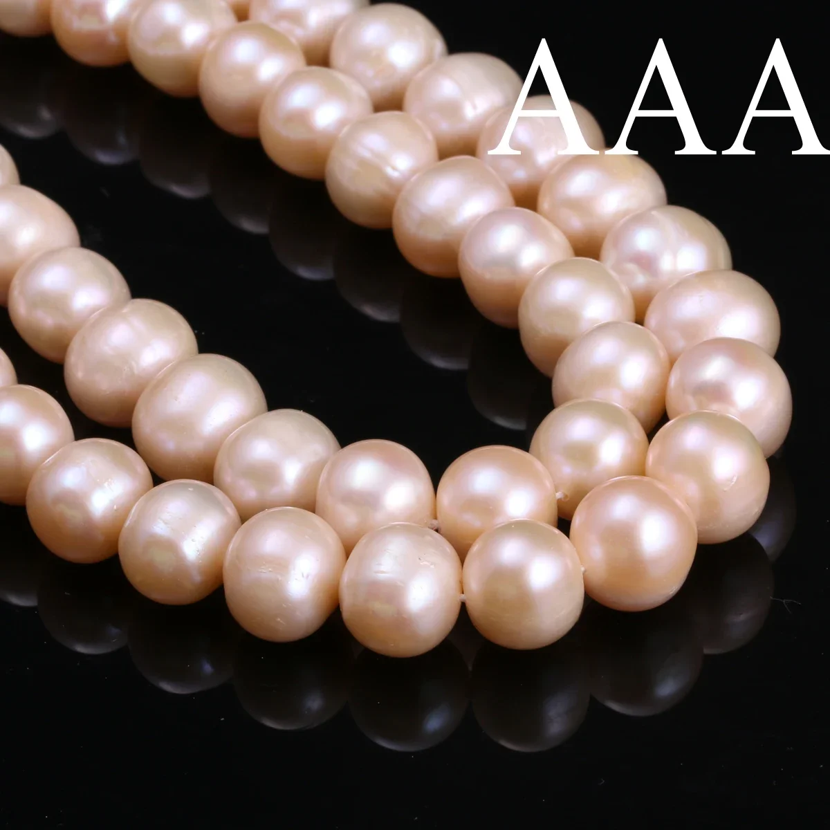 Natuurlijke Zoetwaterparels Gekweekte Parels Losse Kralen Rond 100% voor Sieraden Maken Ketting Armband 13 Inch Maat 11-12mm