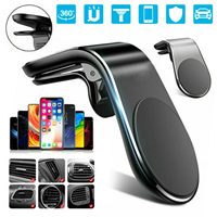 Universal Metal Magnetic Car Phone Holder Air Vent Clip Mount Bracket Car Phone Stand Clip For Mobiles GPS Navigation Holder