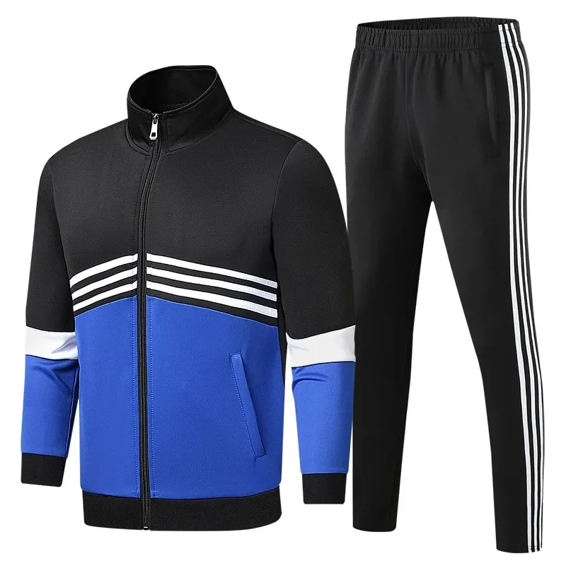 2024 Hoodies Side Striped Sweatshirt Suit Sportswear Man New In Sweatshirts For Men Autumn Winter Tracuit Sets Male Set Pants