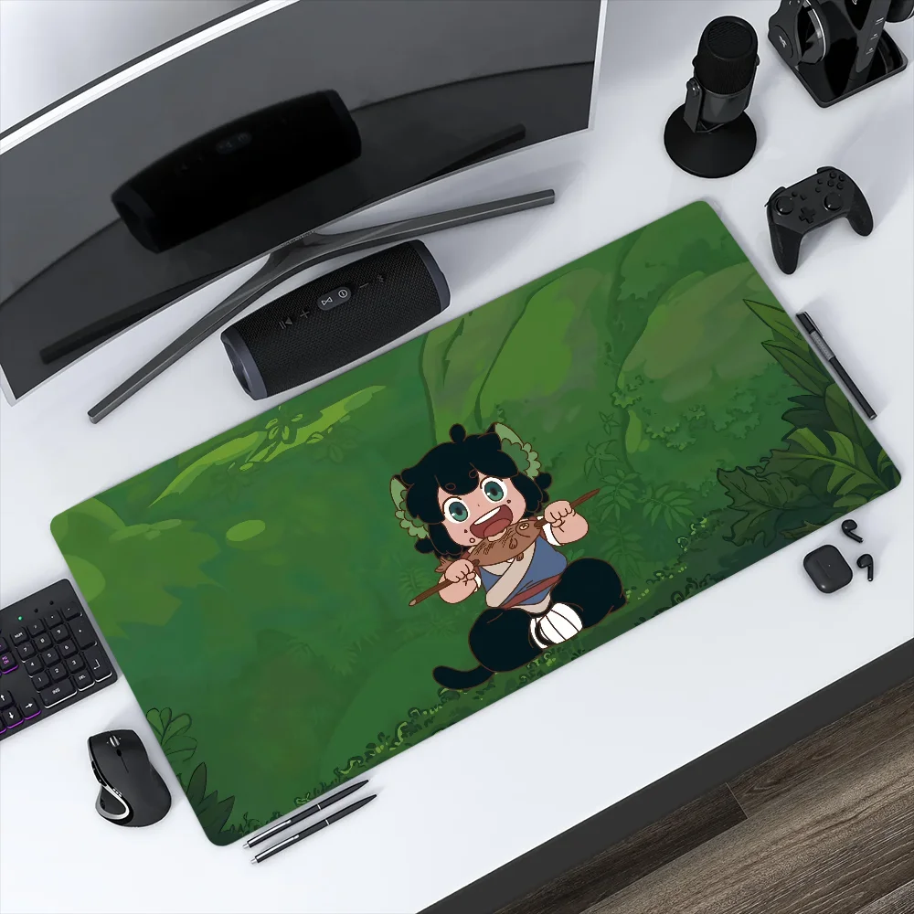 Cute The Legend of H-Hei Mouse Pad Non-slip Thickened Large Writing Lockedge Office Student Gaming Cushion MousePad
