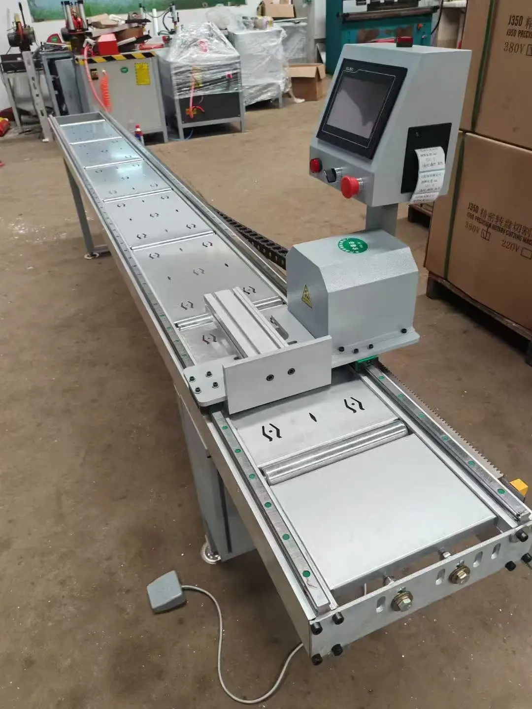 Bluetooth CNC Fixed Length Frame Automatic Measurement and Positioning Auxiliary Device for Door and Window Profiles