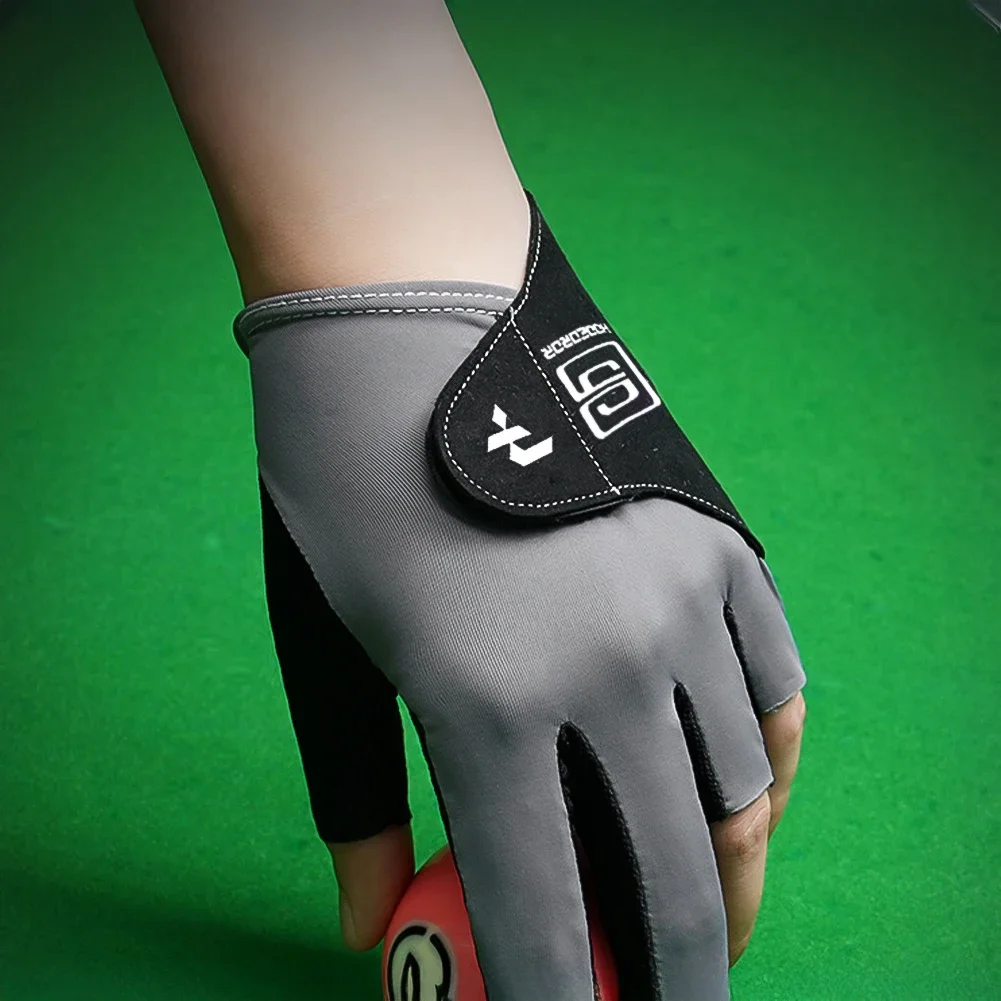 1Pc Biljart Handschoen Vingerloze Linkerhand Snooker 5-Vingers Handschoen Anti-slip Ademend Biljart Training Handschoenen voor Mannen En Vrouwen