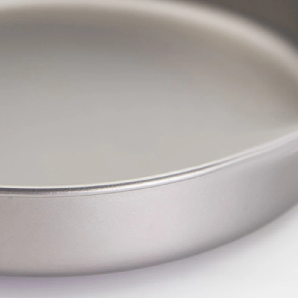 Picture 5: Ultralight Pure Ti Frypan Pot Outdoor Camping Hiking Tableware Cookware Picnic Cooking Frying Pan Rust-resistant Odor-free Tools