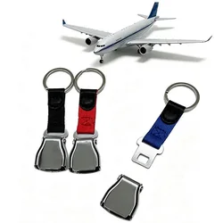 Aircraft Seat Belt Buckle Keyring Aviation Detachable Plane Safety Belt Buckle Keychain Seatbelt Buckle Keychain For Backpack