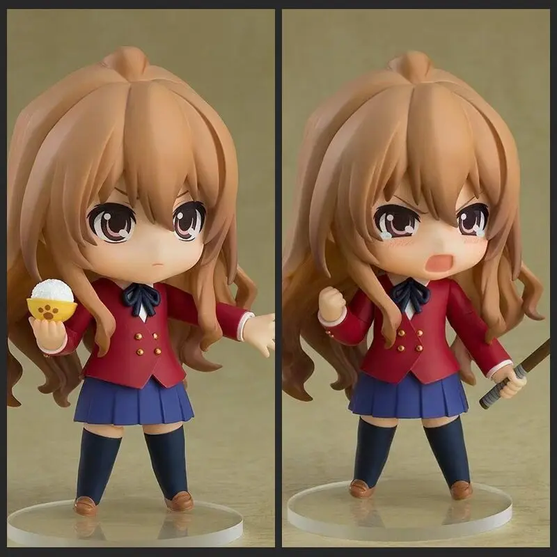 10CM Q Version Toradora 2523 Taiga Aisaka Articulated Action Figures Model Kit Desktop Ornament Decoration Collectible Toys Gift