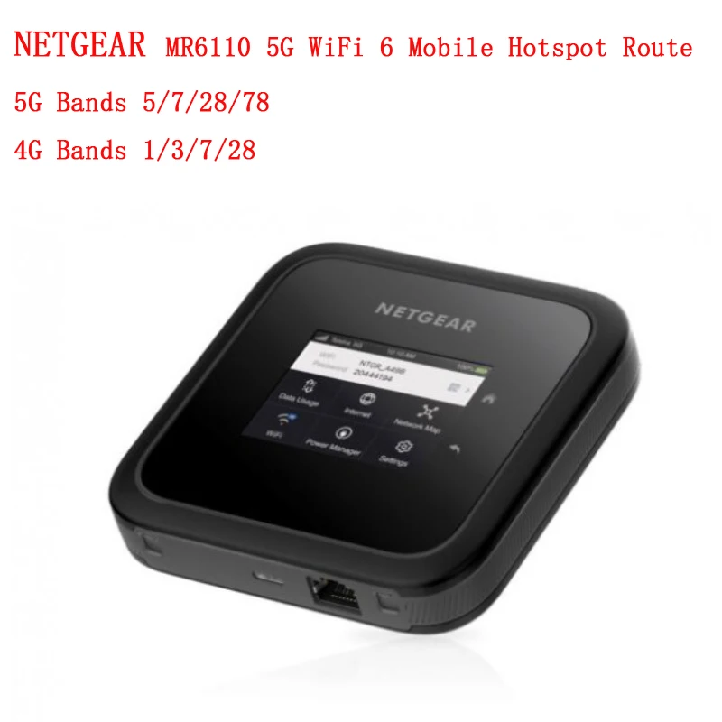 NETGEAR MR6110 5G WiFi 6 Mobile Hotspot Router With 5G Sub-6 bands（99%new with box Australia version）