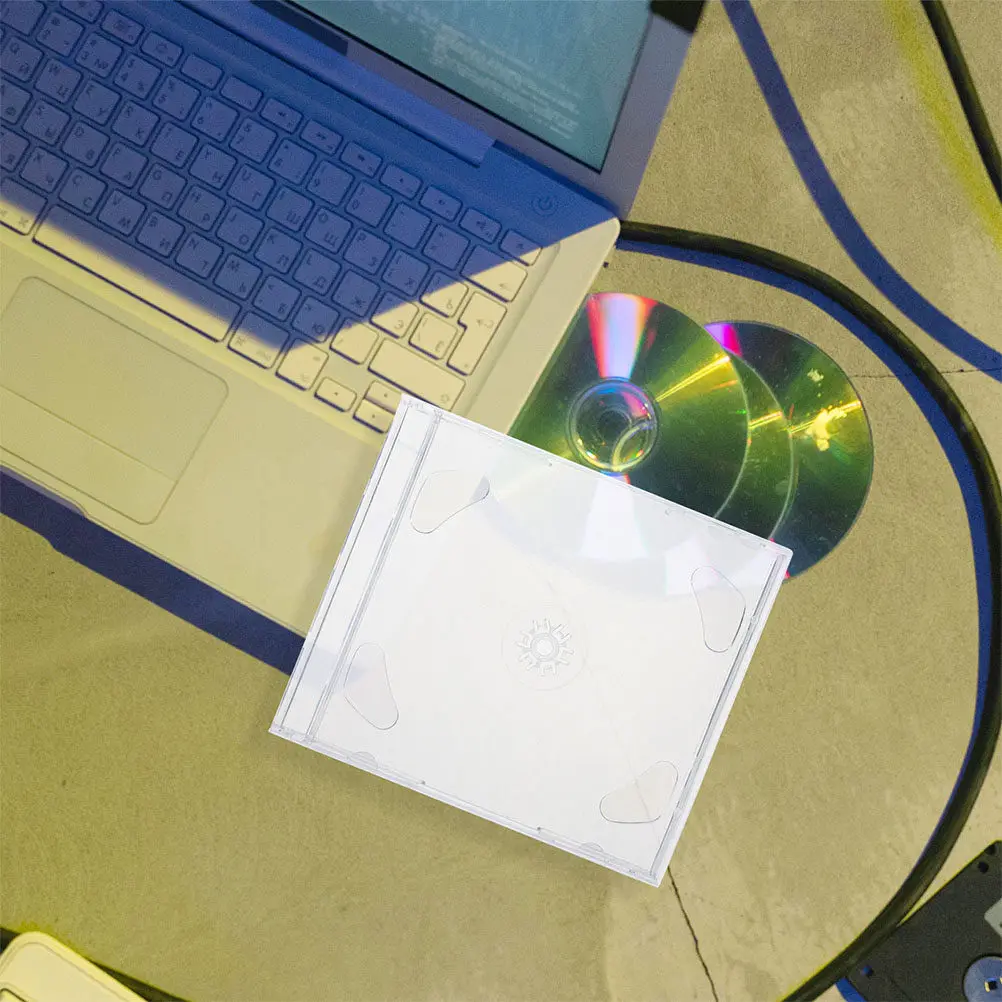 10Pcs Clear Cd Stor…