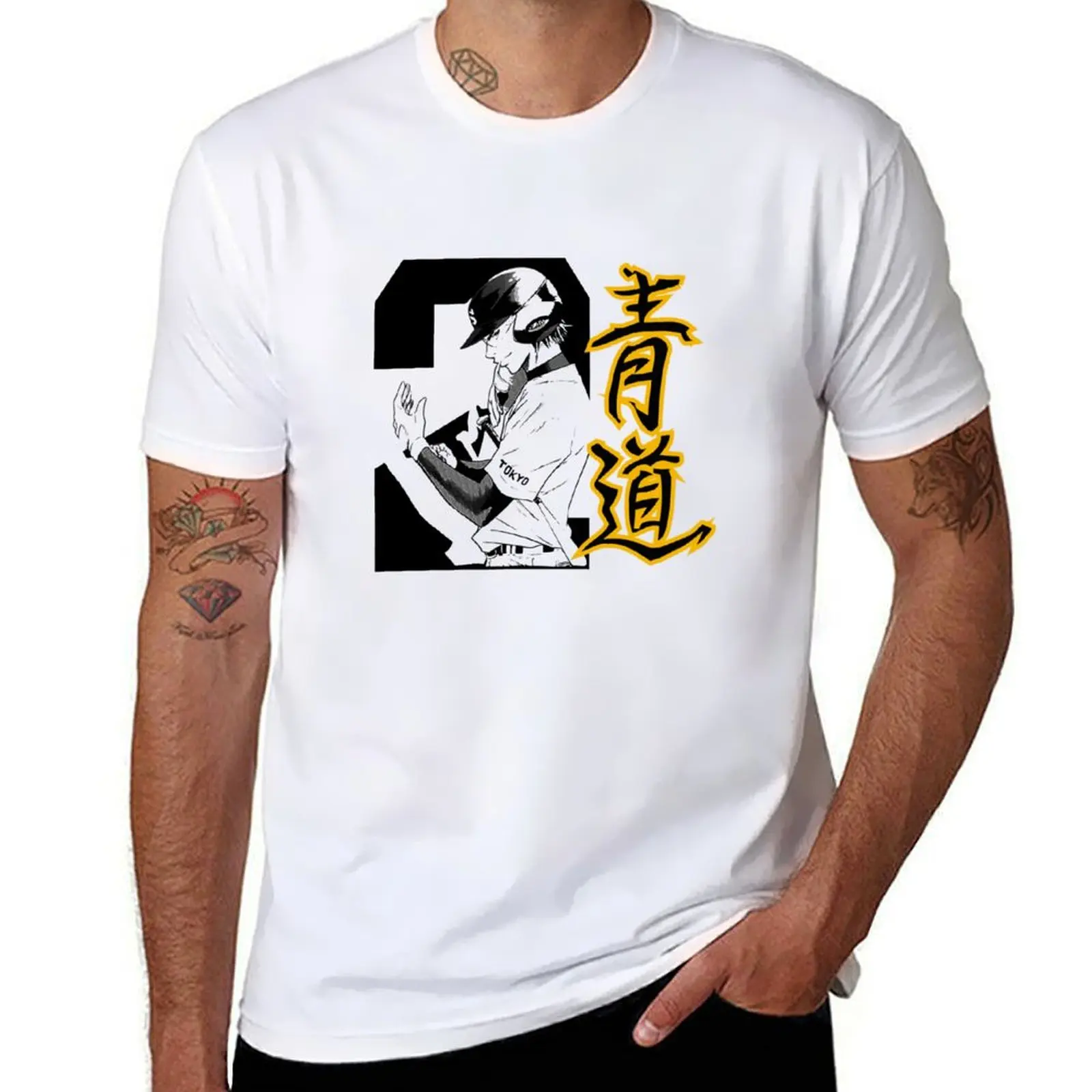 

kazuya no ace miyuki Diamond T-Shirt Comfortable Daily Wear Tee