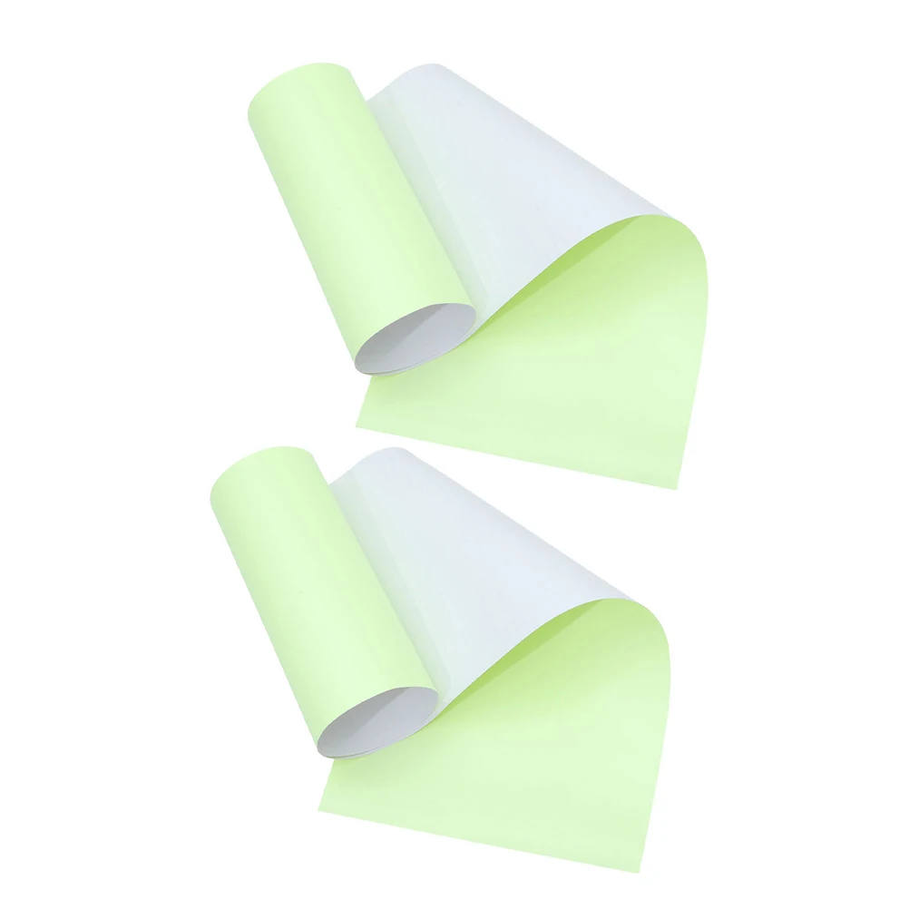 2pcs Night Glow Decorative Film Luminous Adhesive Sheets For Diy Crafts Cup Car Window Safety Signs Photoluminescent Sticker