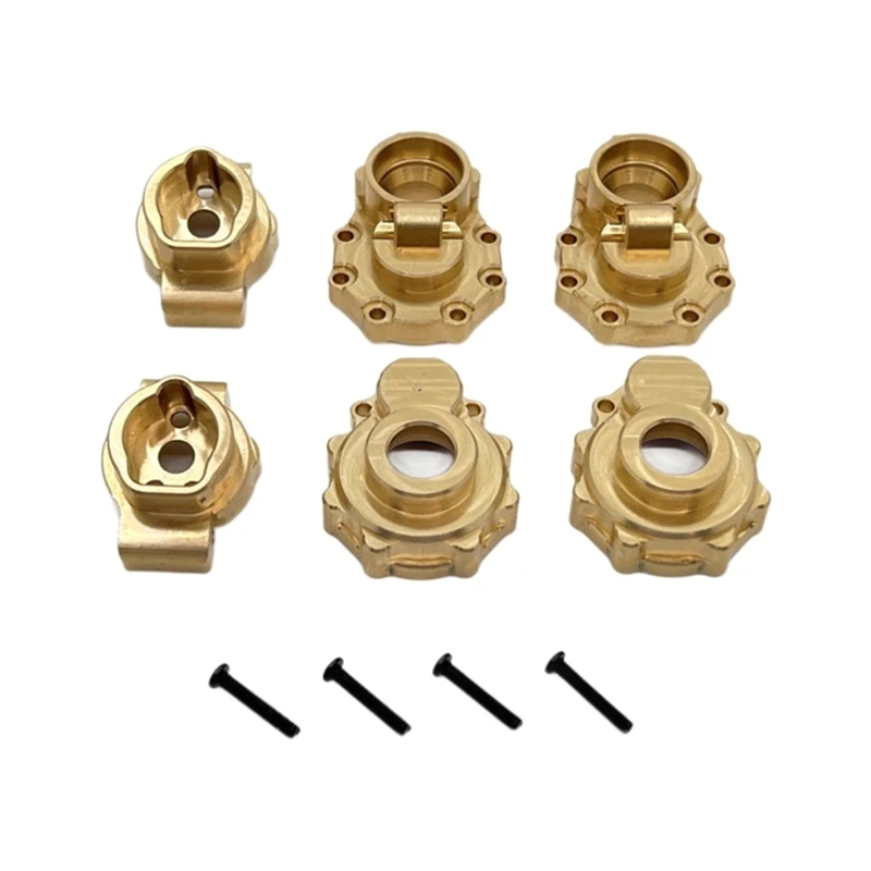 RC Car Upgrade Brass Rear Axle Cup For TRAXXAS 1/10 TRX4 HUANGBO 1/10 R1001 R1002 R1003 RC Car Upgrade Parts