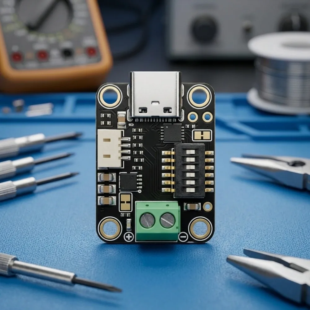 HUSB238 For PD Trigger Module Compatible with For STEMMA QT and For Qwiic Ecosystems DIP Switch Configurable Interface