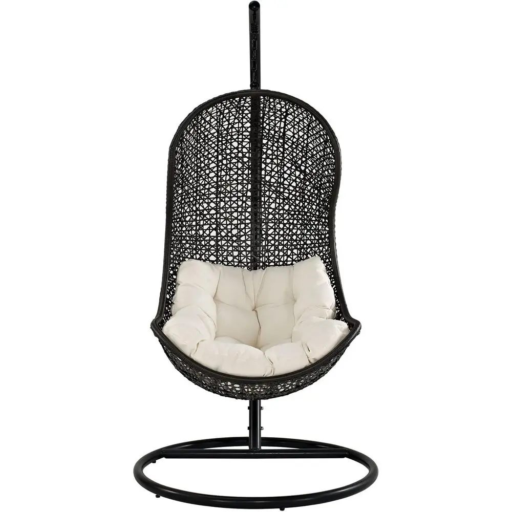 

Rattan Wicker Outdoor Swing Chair Set for Patio with Modern Parley Design