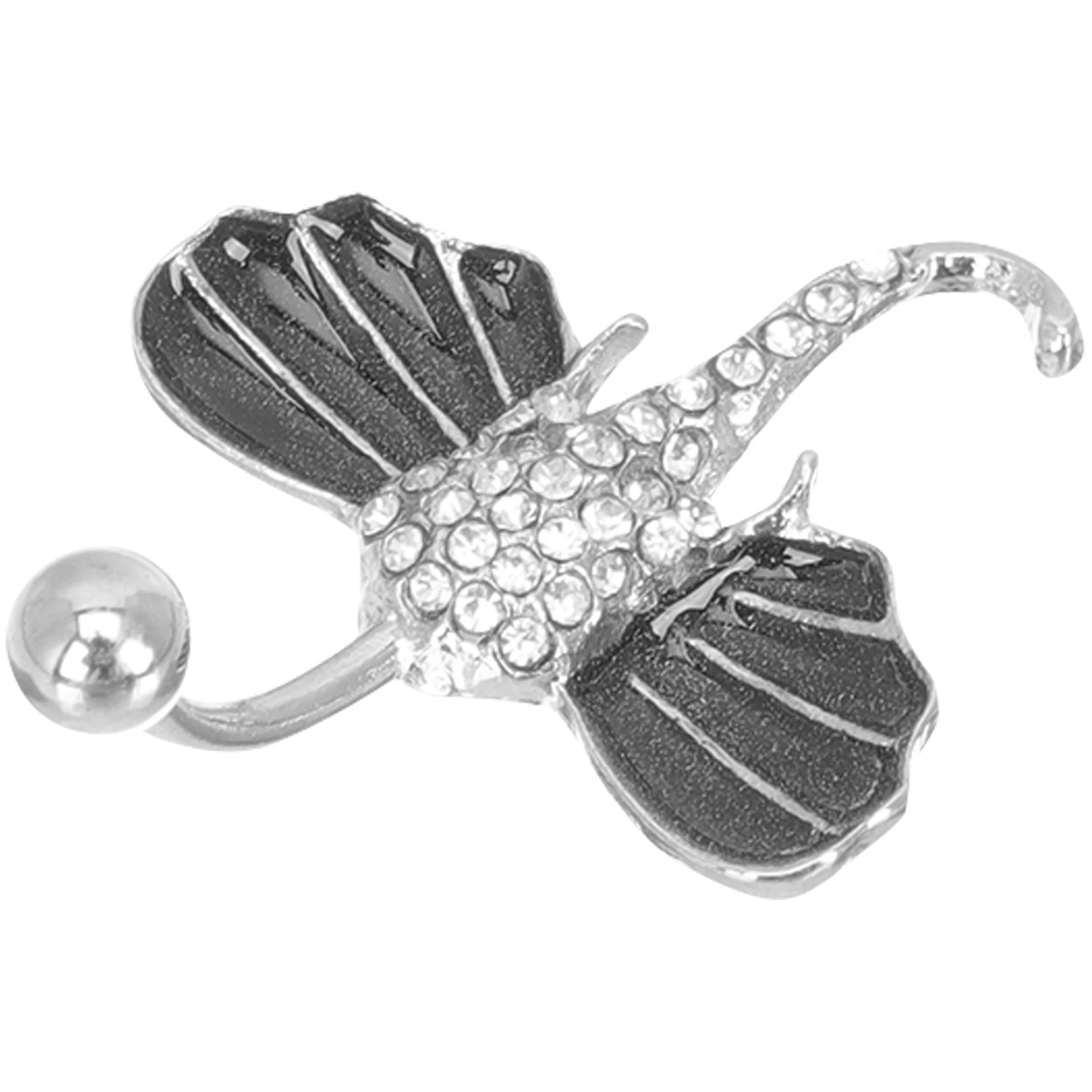 

1 Piece Stylish Elephant Navel Ring Premium Steel Dainty Belly Button Piercing Jewelry for Trendy Body Accessory