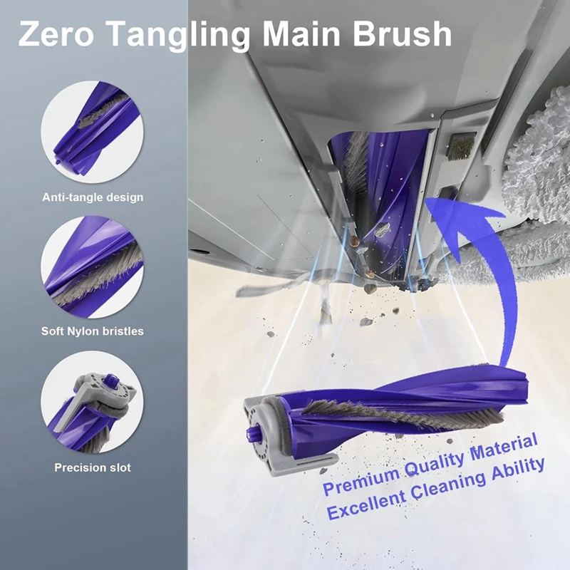 For Freo X Ultra Robot Vacuum Replacement Parts Main Side Brush Hepa Filter Mop Pads Dust Bags Accessories