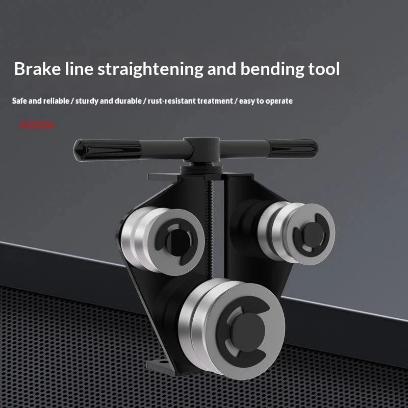 1Pc Brakes Tube Straightener Bender Carbon Steel Brake Line Straightening And Bending Tool For Car Motorcycle Pipework 1PCS.*