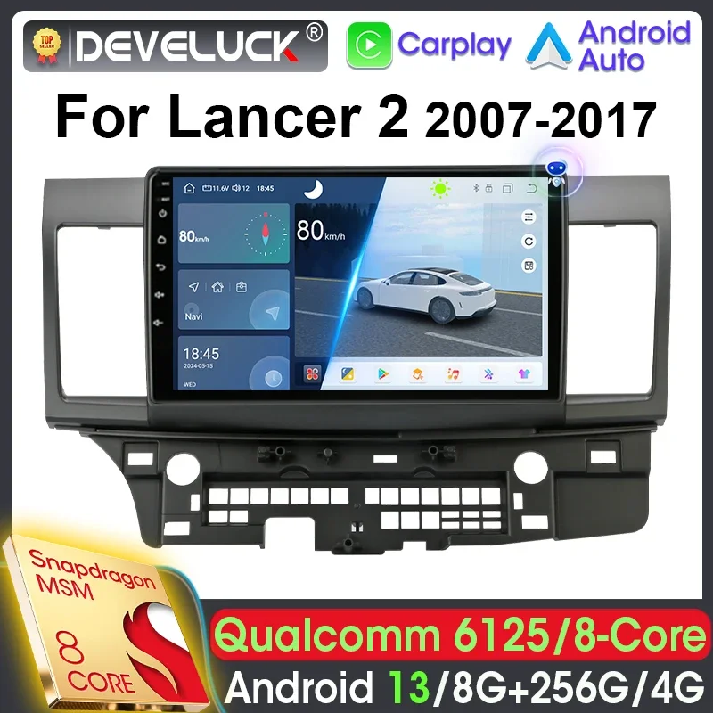 

2 Din Android 13 Car Radio Qualcomm SM6125 10" For Lancer 10 CY 2 2007 - 2017 Car Intelligent Systems Stereo 4G GPS Carplay Auto