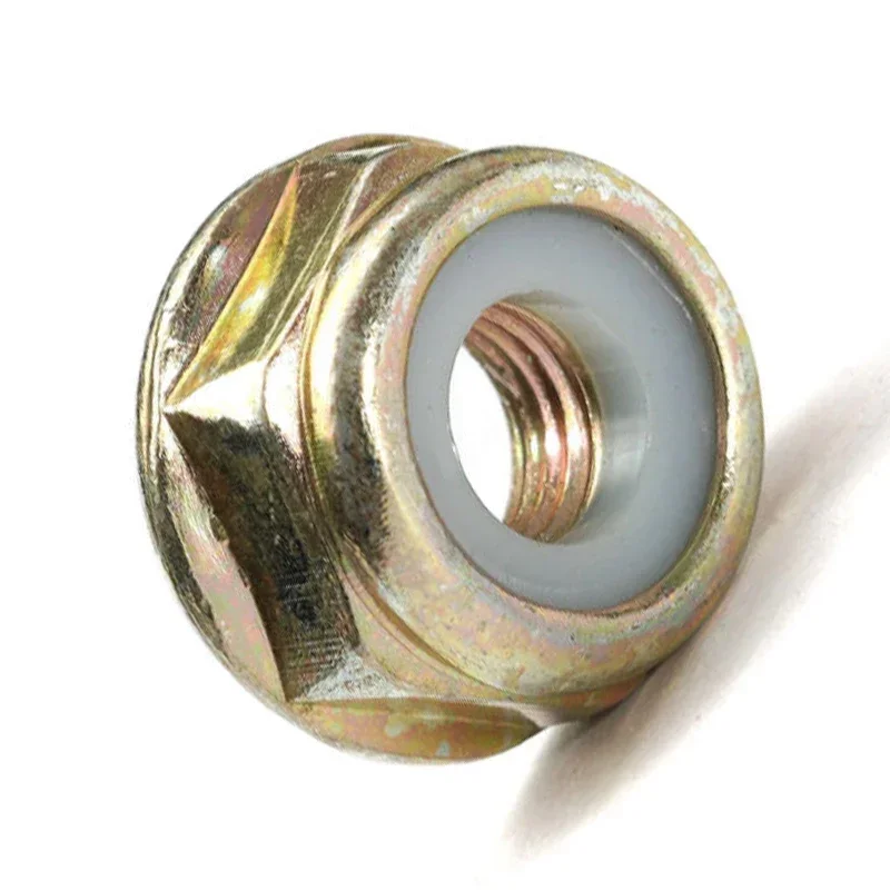 1pc universal m10x1.25 mão esquerda rosca lâmina porca para brushcutter trimmer caixa de engrenagens canhoto rosca substituir trimmer acessórios