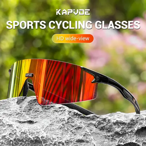 Óculos de Ciclismo Kapvoe para Homens, Óculos de Sol Esportivos para Bicicleta de Estrada e MTB, Óculos de Proteção para Ciclismo