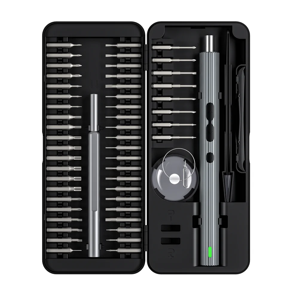 Juego de destornilladores eléctricos autocontenido de mano, 58 en 1, S2, MANTENIMIENTO DE PRECISIÓN duradero, juego de pinzas de destornillador pequeño