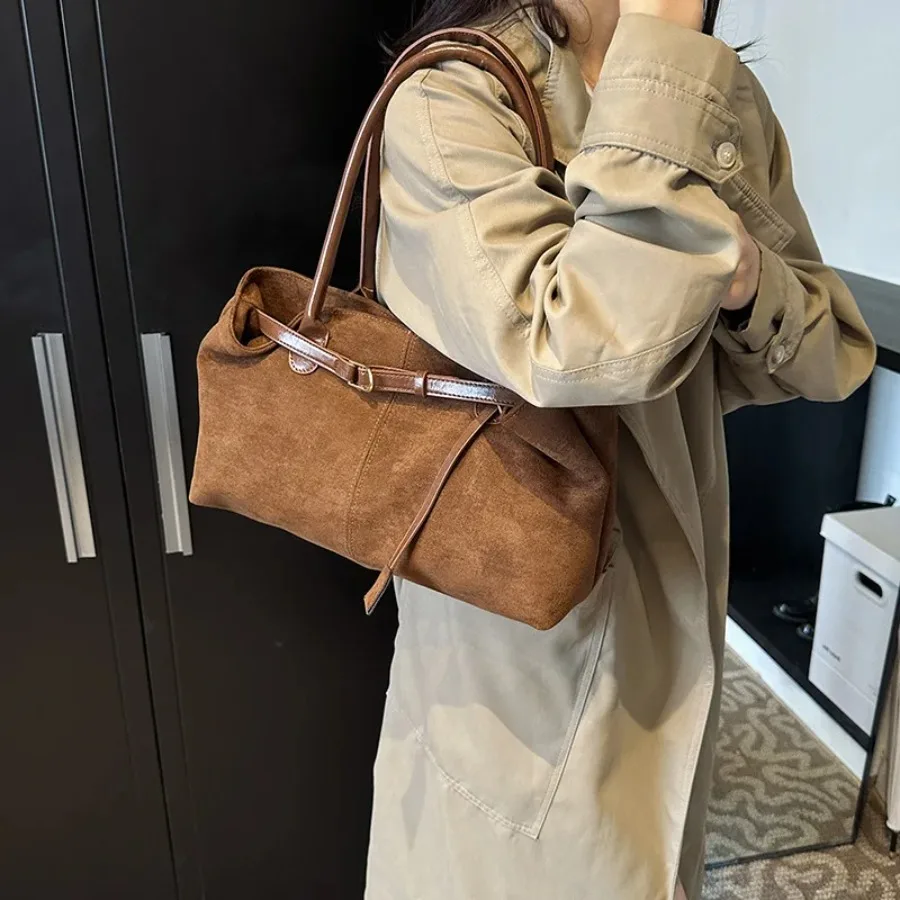 

New fashion decent leisure retro simple large-capacity handbag simple chic oceanic women's bag shoulder women's bag handbag
