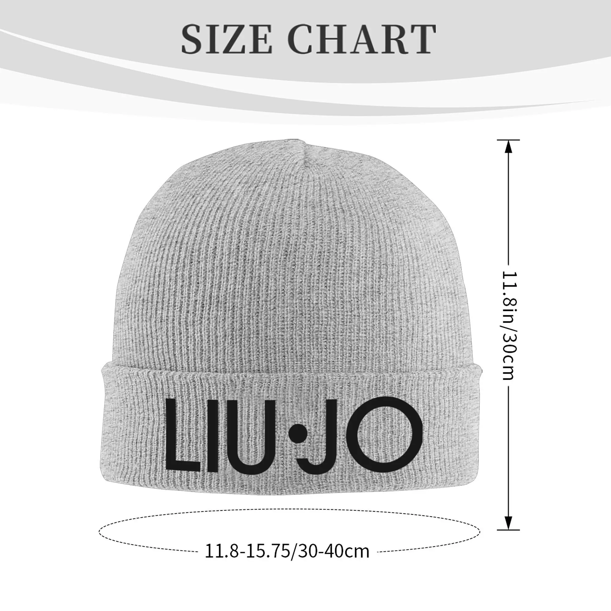 Liu Jo Knitted Hat for Women Men Luxury Beanie Skullies Autumn Winter Hat Acrylic Crochet Cap