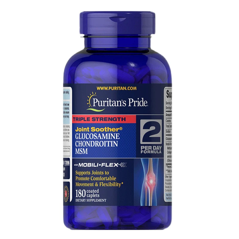 Glucosamine, Chondroitin & Msm 180 capsules Supports Joints to promote comfortable movement & Flexibility